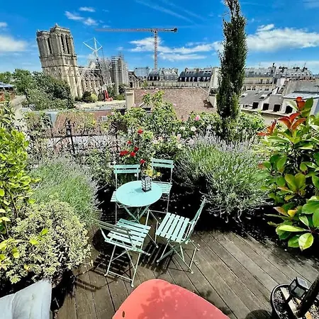 Appartamento Rooftop Garden Triplex With Ac Over Notre - Dame *