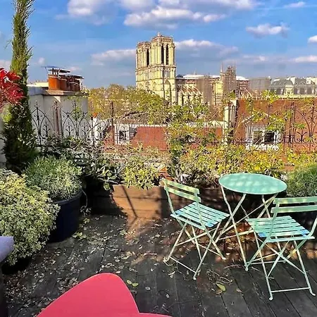 Appartamento Rooftop Garden Triplex With Ac Over Notre - Dame *