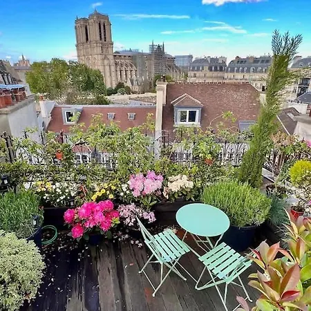Appartamento Rooftop Garden Triplex With Ac Over Notre - Dame