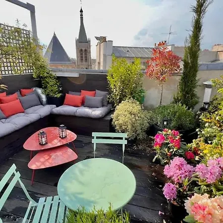 Rooftop Garden Triplex With Ac Over Notre - Dame Appartamento Parigi